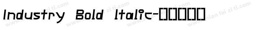 Industry Bold ltalic字体转换